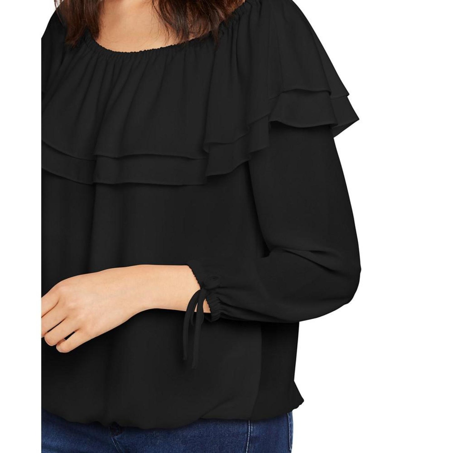Women's Ruffled Off-The-Shoulder Top