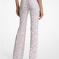 Floral Corded Lace Flared Jeans