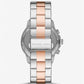 Oversized Bryn Pavé Two-Tone Watch