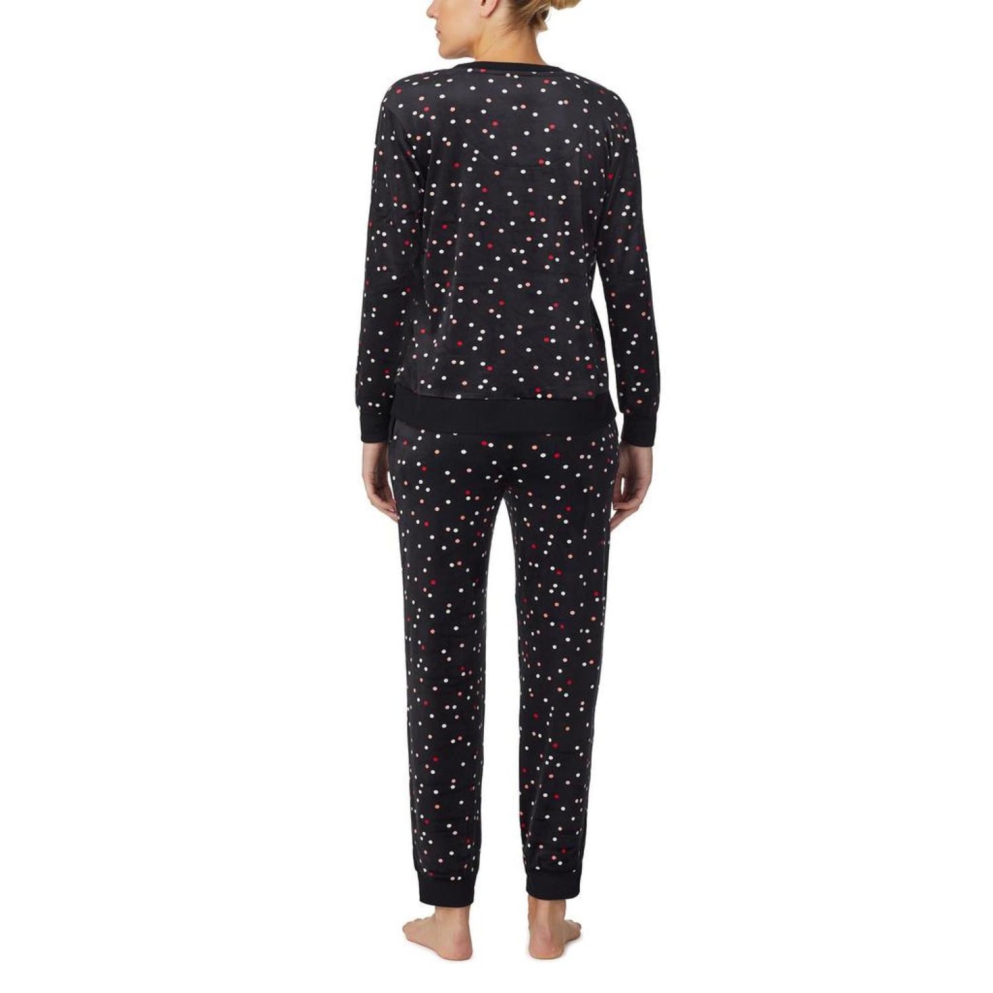 Stretch Velour Long Sleeve Joggers Set