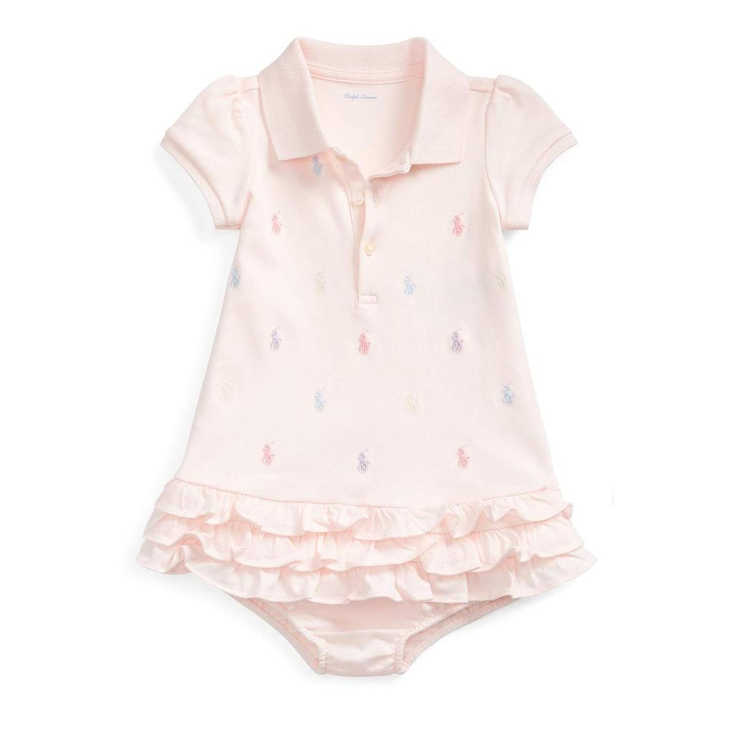 Baby Girl's Ruffled Polo Dress & Bloomers Set (Infant)