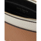 Ava Colorblocked Pebbled Leather Wristlet