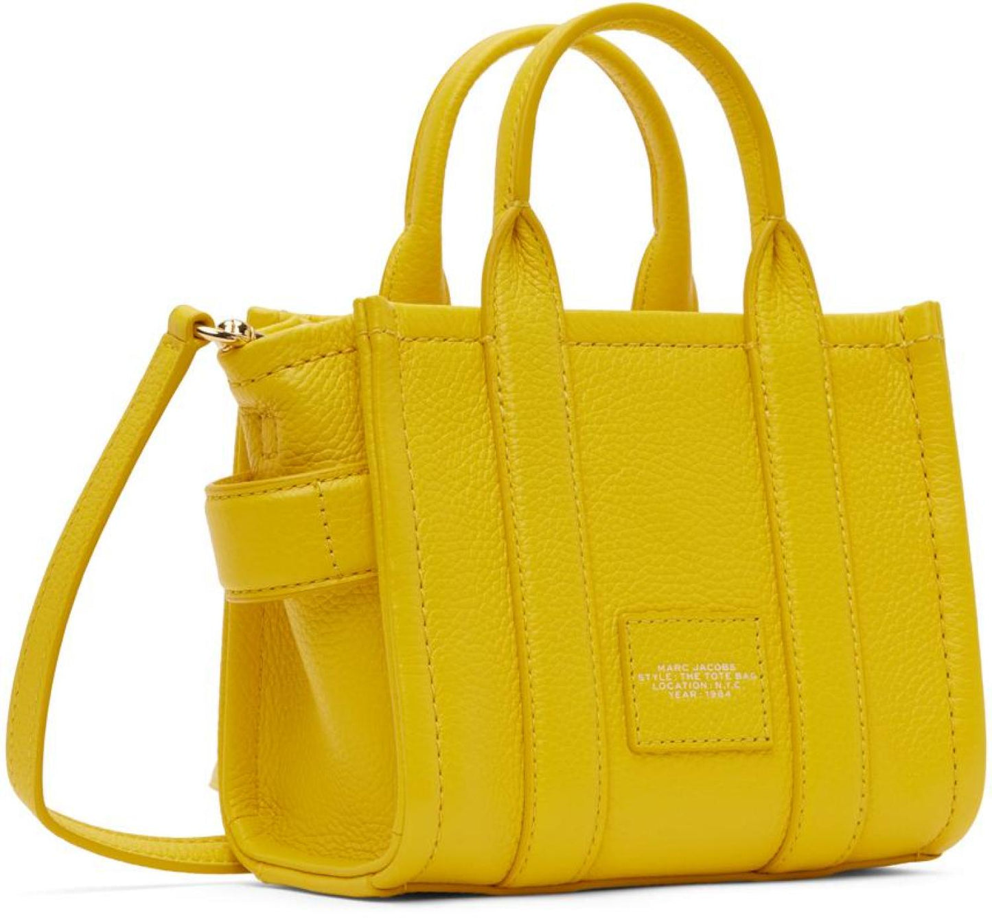 Yellow 'The Leather Mini' Tote