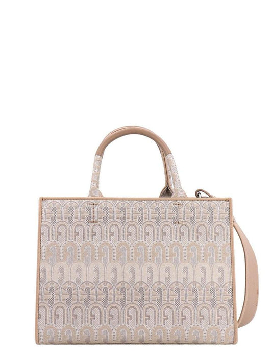Furla Logo Monogram Top-Handle Tote Bag