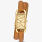 Mini Empire Gold-Tone and Leather Watch