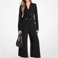 Cropped Crepe Blazer