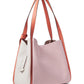 Knott Colorblocked Pebbled Leather Large Shoulder Bag