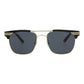 Square-Frame Metal Sunglasses