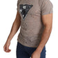 Guess  Cotton Stretch Logo Print Men Casual Perforated Men's T-shirt