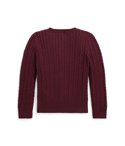 Mini-Cable Cotton Cardigan (Little Kids)