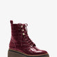 Haskell Crocodile Embossed Leather Combat Boot