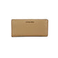 Michael Kors Jet Set Travel Large Camel Leather Continental Wristlet Women's Wallet