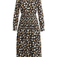 Nostoc Twill Midi Dress In Black