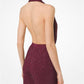 Crystal-Embroidered Matte-Jersey Bodysuit