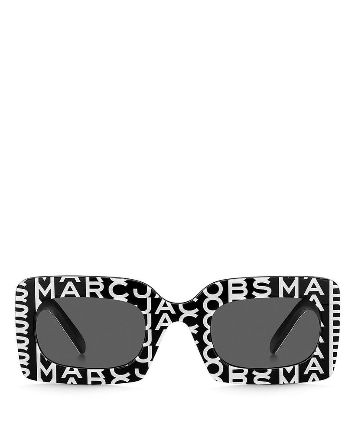 Marc Rectangular Logo Sunglasses, 50mm