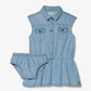 Chambray Dress and Bloomer Baby Set