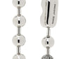Silver 'The Monogram Ball Chain' Earrings
