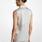 Hansen Charmeuse Sleeveless Shirt