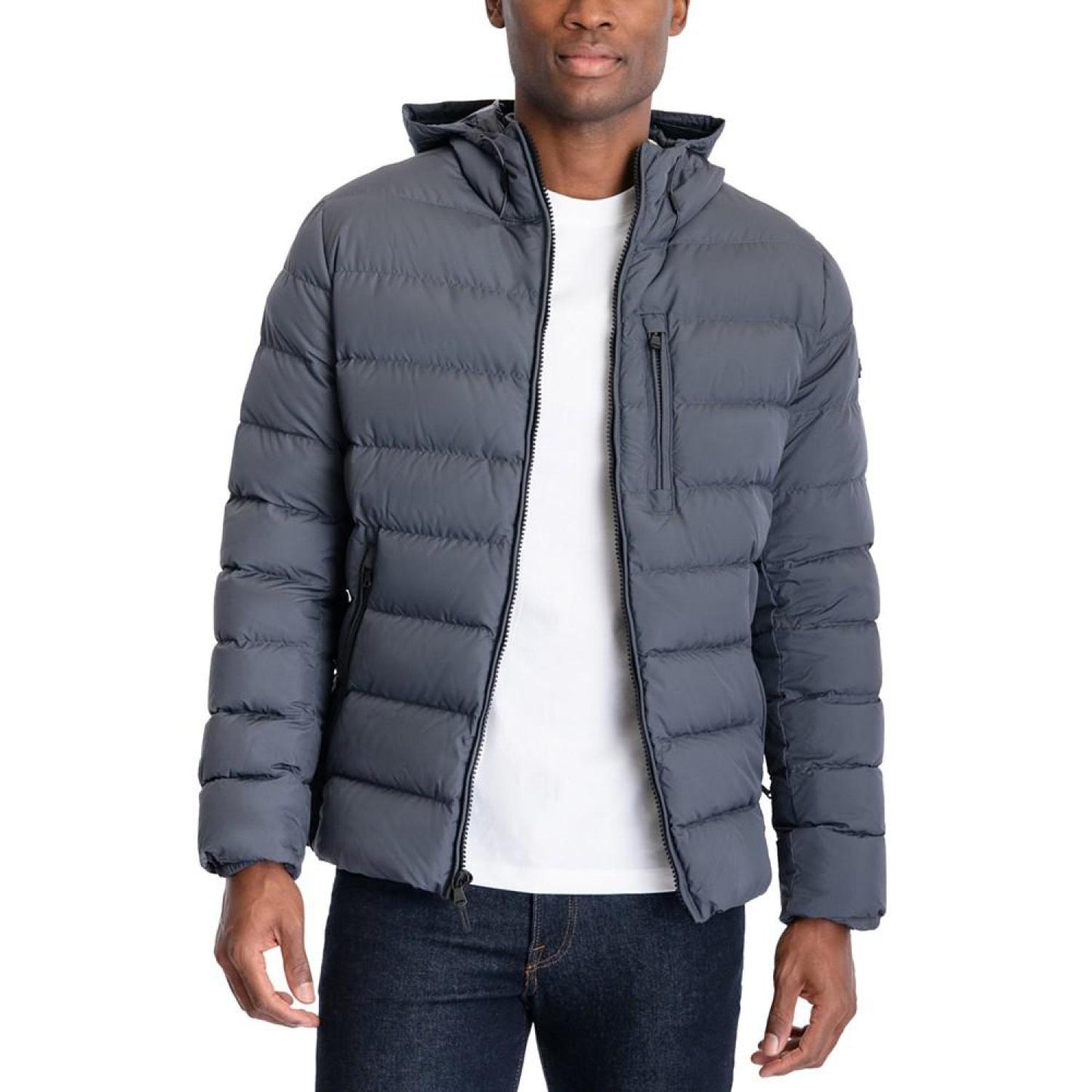 Men's Hooded Puffer Jacket, Created For Macy's