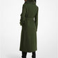 Faux Fur Trim Wool Blend Coat