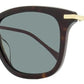 Gucci Unisex Square Sunglasses GG0916S 002 Havana/Gold/Maroon 51mm