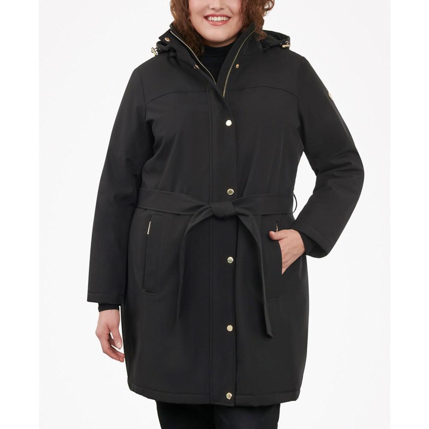 Hooded belted hotsell raincoat