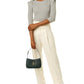 Saint Laurent Le 5 A 7 Smooth Leather Hobo Bag