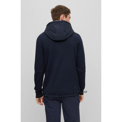 Regular-fit jacket with ribbed cuffs and padded hood