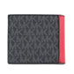 Michael Kors Cooper  Flame Signature Leather Graphic Logo Billfold Women's Wallet