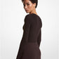 Ribbed Wool Blend Bodysuit