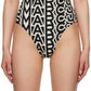 Black & Beige 'The Monogram One-Piece Swimsuit' Swimsuit
