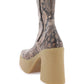 Stella mccartney skyla wedge ankle boots in alter python