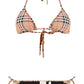 Burberry check bikini set