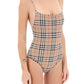 Burberry check one-piece swimsuit
