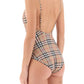 Burberry check one-piece swimsuit