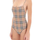 Burberry check one-piece swimsuit