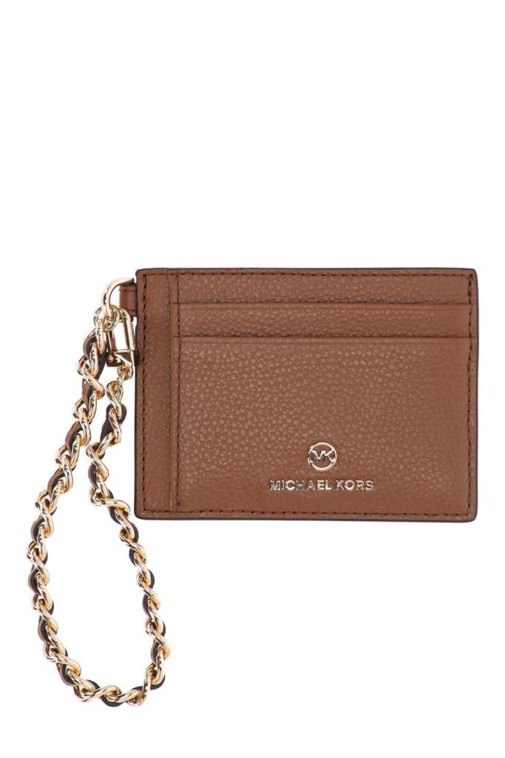 Michael Michael Kors Logo Plaque Chained Small Cardholder