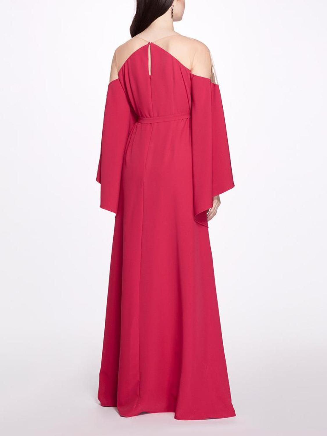 Jewel Neck Kaftan Gown