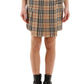 Burberry vintage check wool kilt