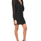 Michael Michael Kors Polka Dot Printed Long-Sleeved Dress