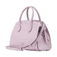 Knott Croc Embossed Leather Medium Zip Top Satchel