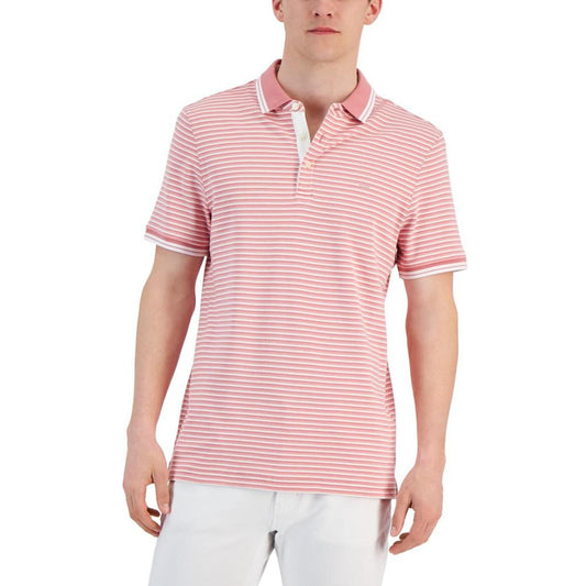 Men's Greenwich Modern-Fit Stripe Polo Shirt, Created for Macy's