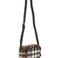 Burberry check fabric crossbody bag