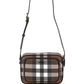 Burberry check fabric crossbody bag