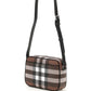 Burberry check fabric crossbody bag
