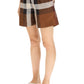 Burberry exploded check silk shorts