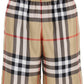 Burberry bradeston shorts in check silk