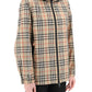 Burberry giacca a vento everton con motivo tartan