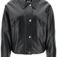 Burberry embroidered ekd leather jacket