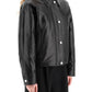 Burberry embroidered ekd leather jacket